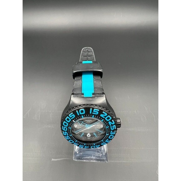 RARE Swatch Scuba Libre Divers Watch SUUB400 Gorami Runs w/ New Battery - Picture 4 of 5